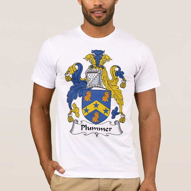 Plummer familjvapensköld t shirt (Framsida)