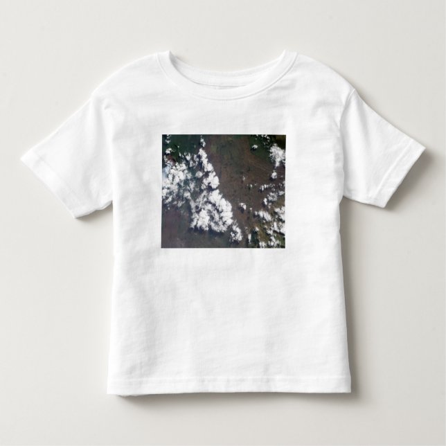 Plumökningar från Nyiragongo Volcano i Demokratisk T Shirt (Framsida)