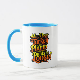 Plump Turkiet, Tecknad Farmer Turkey, Mugg