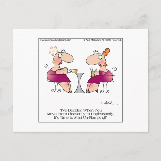 PLUMP-vykort från april McCallum Vykort (Framsida)