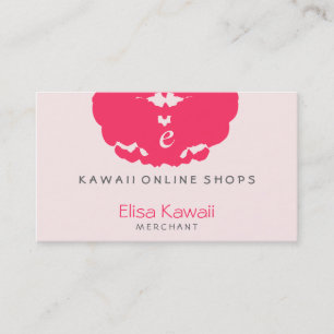 Plumpen för E Kawaii shoppar Visitkort
