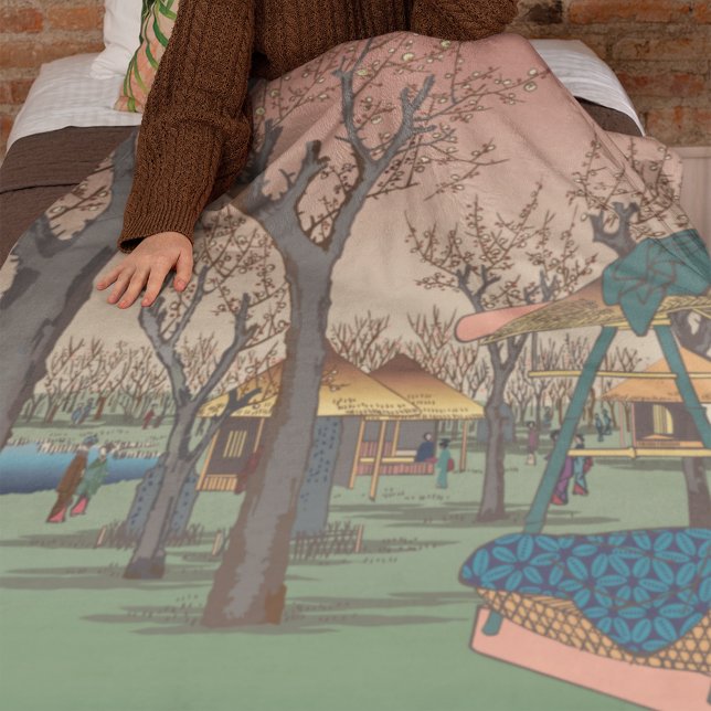 Plumplagg efter Hiroshige Fleecefilt (Skapare uppladdad)