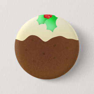 Plumpudding - klämma fast emblem knapp