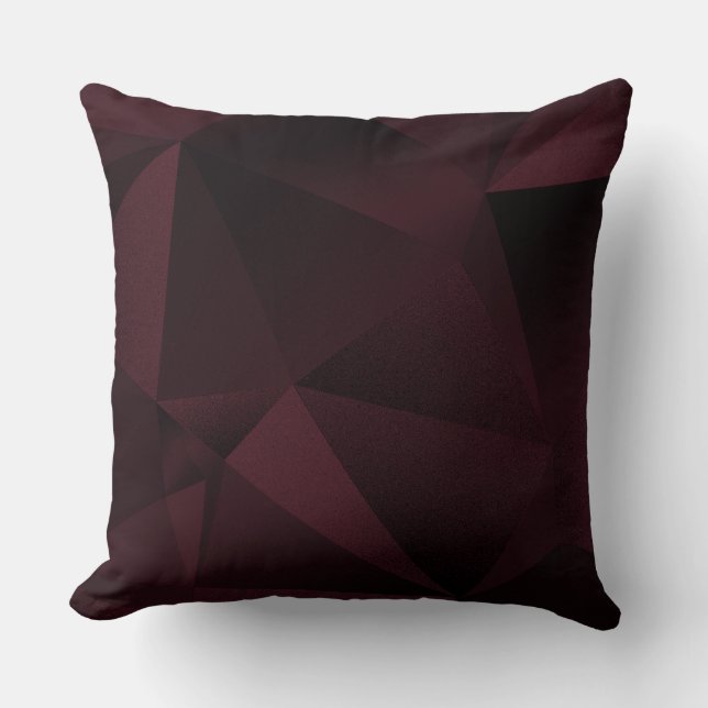 Plumskuddfacetterad geometrisk diamant kast kudde (Framsida)