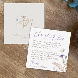 Plundrasslopsblommans monogramändring av planen anteckningskort