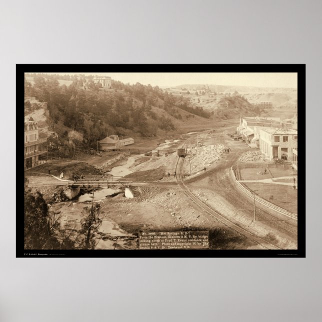 Plunge Bath & Evan's Residence Hett Vår SD 1891 Poster (Framsidan)