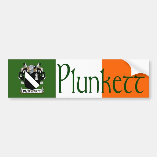Plunkett Jackar Arm Bumper Sticker Bildekal (Framsidan)