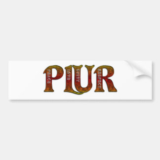 PLUR (avfyra), Bildekal
