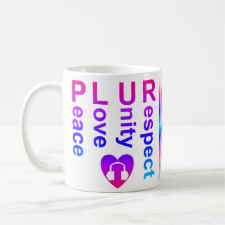 PLUR (fredsenhetsprincipen i Kärlek) Kaffemugg