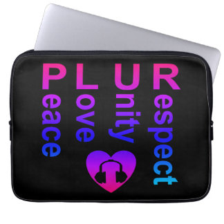 PLUR (fredsenhetsprincipen i Kärlek) Laptop Fodral