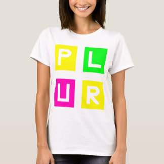 Plur Neon Edc Edm Music House Electro T Shirt