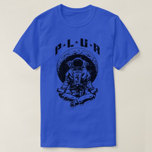 PLUR Peace Kärlek Unity Respect Techno Rave EDM As T Shirt (Design framsida)