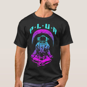 PLUR Unity Respect Techno Rave EDM Astronaut T Shirt