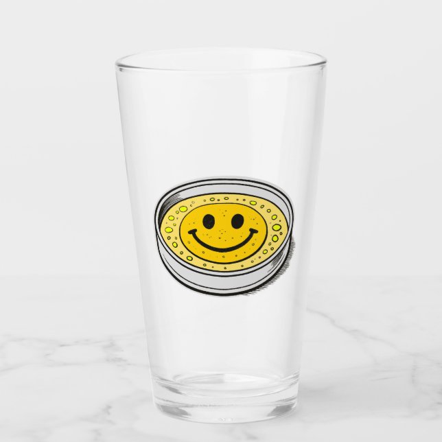 Pluribus Happiness Smiley Face Glass Glaskopp (Framsida)