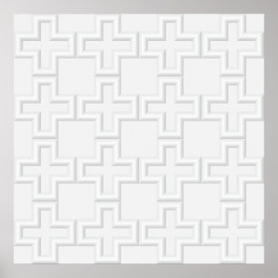 Plus Embossed Yta Mönster Poster
