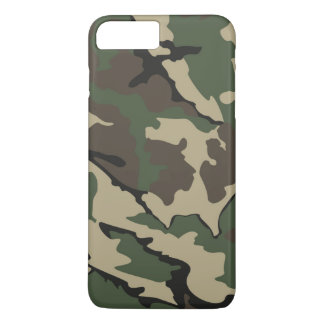 Plus för Camo iPhone 7, knappt där fodral