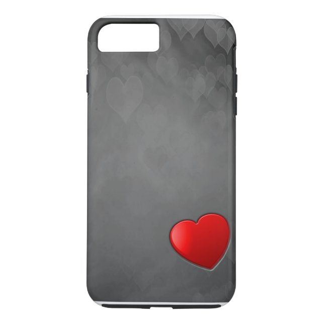 plus för iPhone 7, tuff - hjärtor Case-Mate iPhone Skal (Baksida)