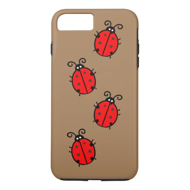 Plus för nyckelpigaiPhone 7, tuff Case-Mate iPhone Skal (Baksida)