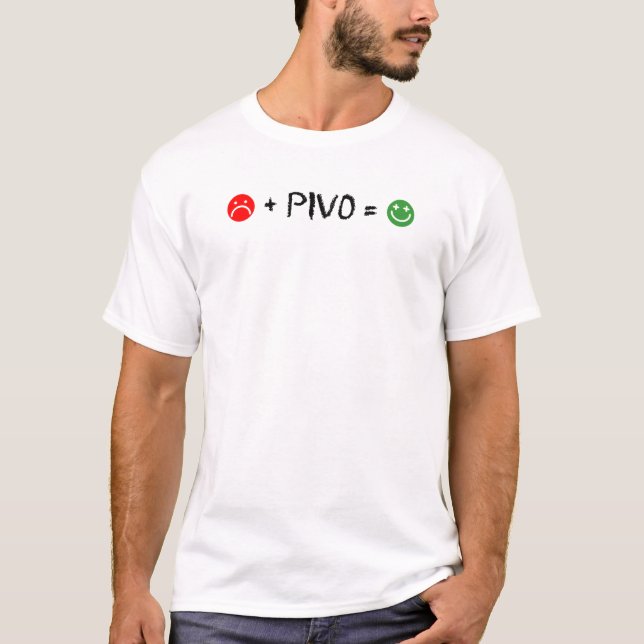Plus Pivo Equals Lycklig Tröja (Framsida)