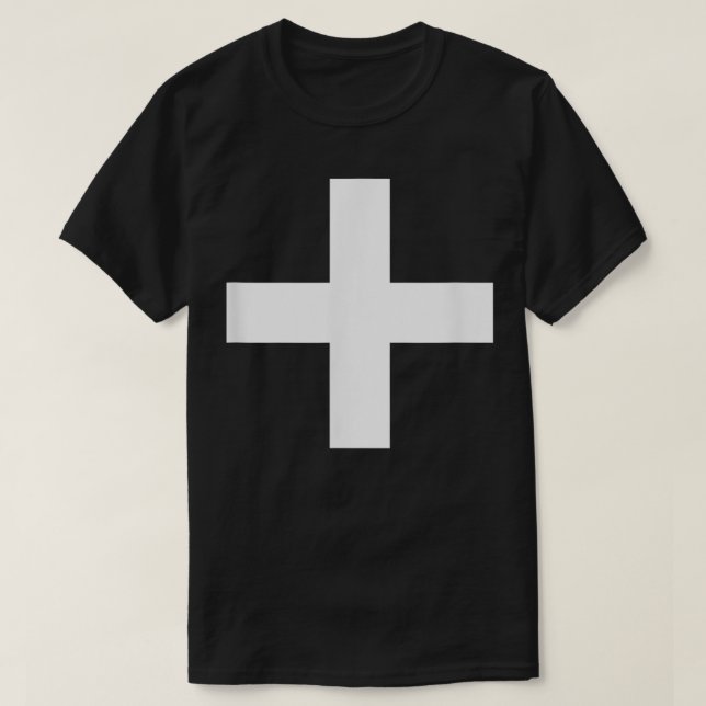 PLUS SIGN POSITIV SYMBOL ADDITION PUNCTUATION MAR T SHIRT (Design framsida)