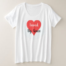 Plus Storleka kvinnor som sparar på Grace Graphic 