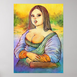 Plus Storleka Monalisa Poster