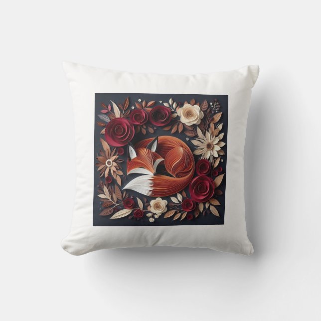 "Plush Comfort: Premium Polyester Dekorativ kudde (Framsida)