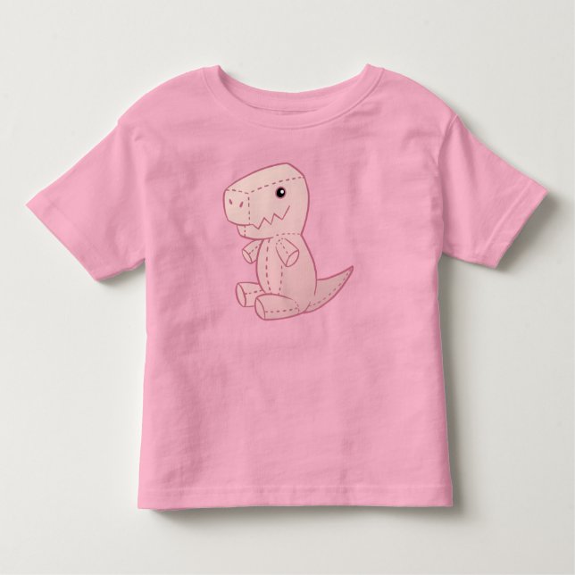Plush Cute T-Rex T Shirt (Framsida)