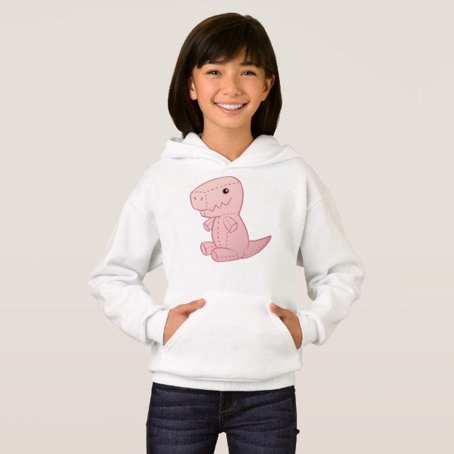 Plush Cute T-Rex T Shirt (Hel framsida)