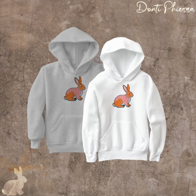 Plush Rabbit Illustration  T Shirt (Skapare uppladdad)
