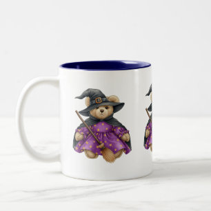 Plush Witch, Nalle, Halloween, författare Natasha Två-Tonad Mugg