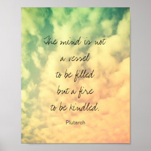 Plutarch ord art-citat poster