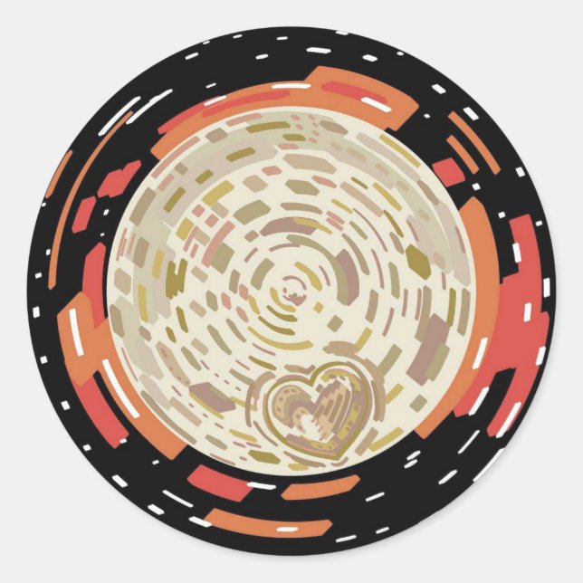 Pluto 22' runt klistermärke (Framsida)