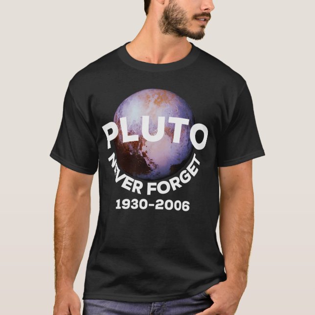 Pluto Aldrig Glöm T Shirt (Framsida)