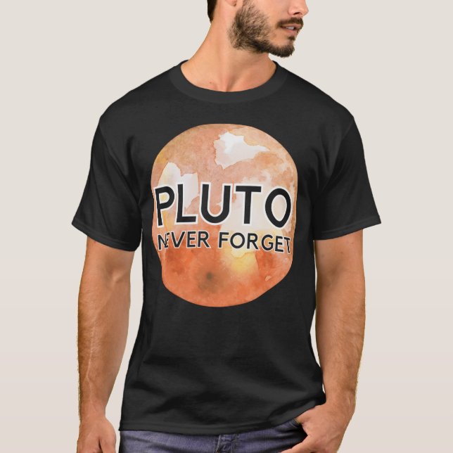 Pluto Aldrig Glöm T Shirt (Framsida)
