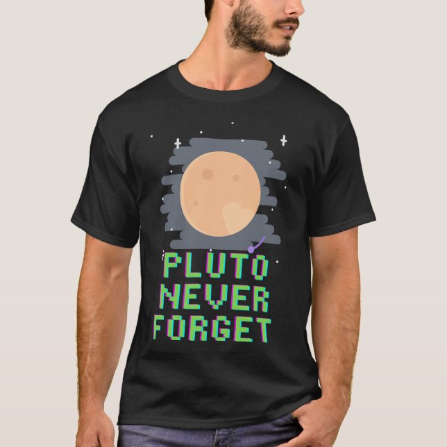 Pluto Aldrig Glöm T Shirt (Framsida)