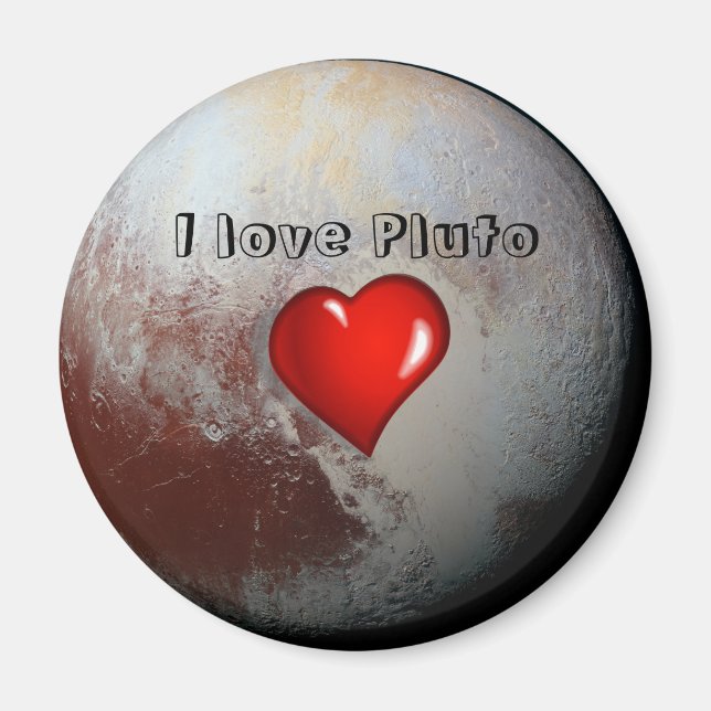 Pluto älskare magnet (Framsidan)