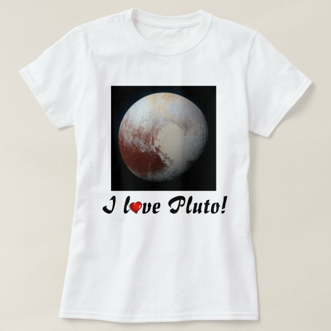 Pluto älskare tee (Design framsida)
