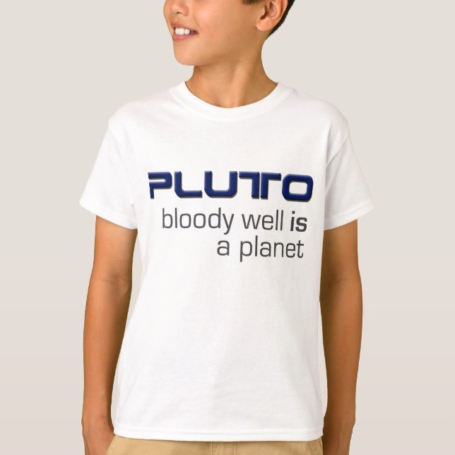 Pluto är en planetT-tröja T-shirt (Framsida)