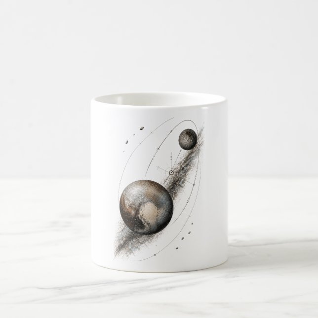 Pluto Avlägsen Omen Celestial Dvärgplanet Mugg (Center)
