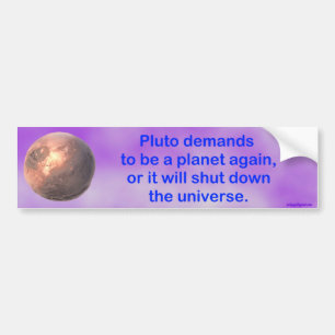 pluto begärningar att vara ett planet igen… bildekal