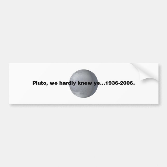Pluto Bildekal (Framsidan)