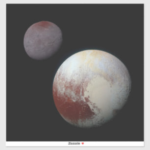 Pluto & Charon 9:e eller dvärgplanet Solsystemet Klistermärken