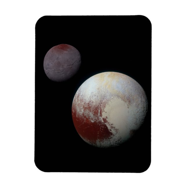 Pluto & Charon 9:e eller dvärgplanet Solsystemet Magnet (Vertikal)