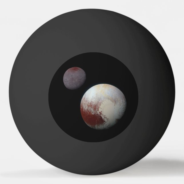 Pluto & Charon 9:e eller dvärgplanet Solsystemet Pingisboll (Framsidan)