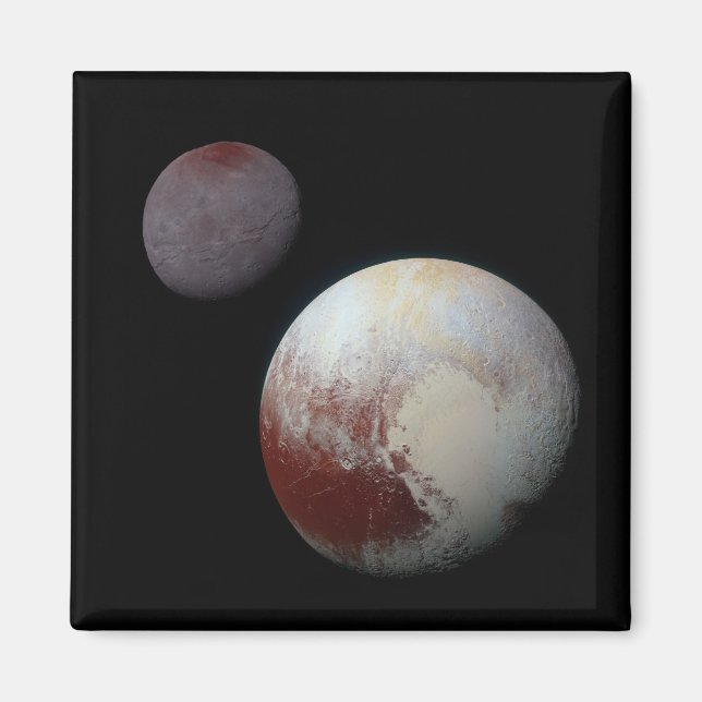 Pluto & Charon 9:e eller Dwarf Planet Solar System Magnet (Framsidan)