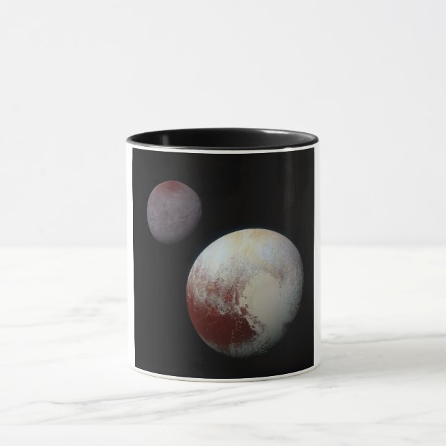 Pluto & Charon 9:e eller Dwarf Planet Solar System Mugg (Center)
