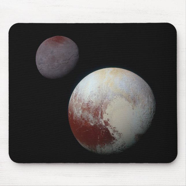 Pluto & Charon 9:e eller Dwarf Planet Solar System Musmatta (Framsidan)