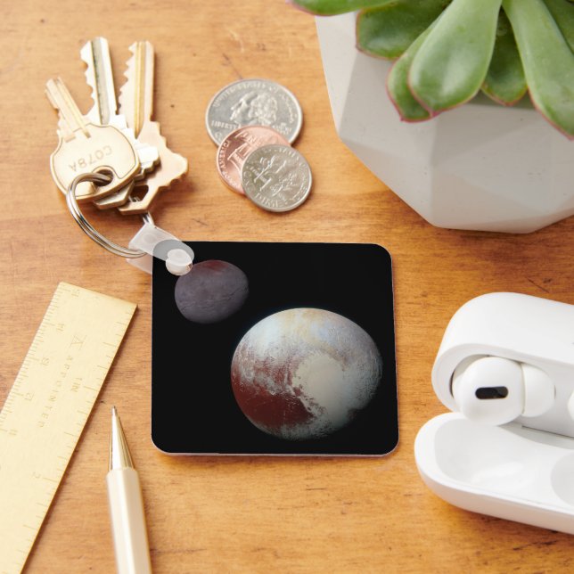 Pluto & Charon 9:e eller Dwarf Planet Solar System Nyckelring (Skrivbord)