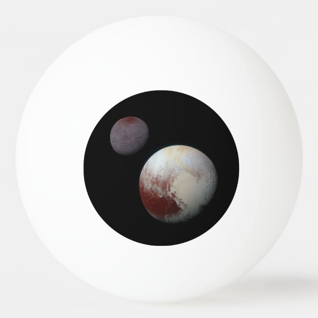 Pluto & Charon 9:e eller Dwarf Planet Solar System Pingisboll (Framsidan)